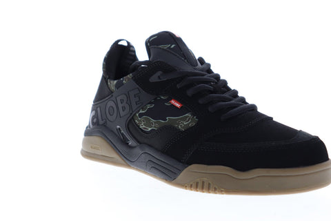 Globe Tilt Evo GBTILTEVO Mens Black Nubuck Lace Up Athletic Skate Shoes