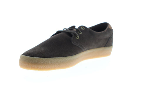 Globe Winslow GBWINSLOW Mens Brown Suede Low Top Lace Up Skate Sneakers Shoes