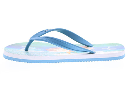 Guy Harvey Cayman Redfish GHMCAYMALR-4430 Mens Blue Leather Flip-Flops Sandals Shoes