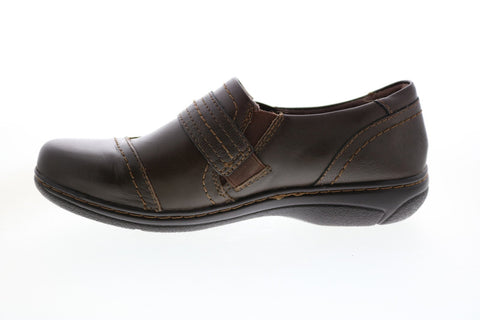 Earth Origins Glendale Gloria Womens Brown Leather Loafer Flats Shoes