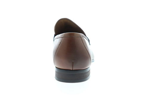 Steve Madden Graft Mens Brown Leather Dress Slip On Loafers Shoes