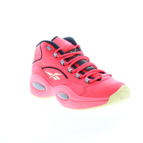 Reebok Question Mid Hot One's GV7093 Mens Red Athletic Basketball Shoes