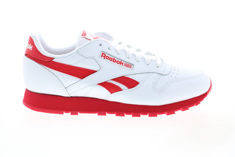 Reebok Classic Leather GV7738 Mens White Leather Lifestyle Sneakers Shoes 