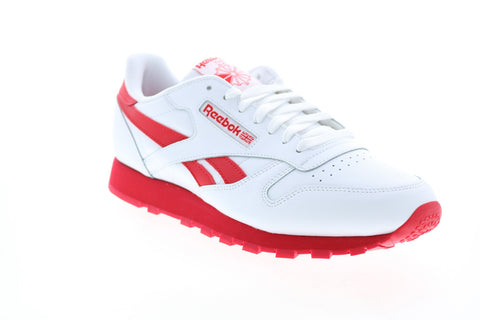 Reebok Classic Leather GV7738 Mens White Leather Lifestyle Sneakers Shoes 