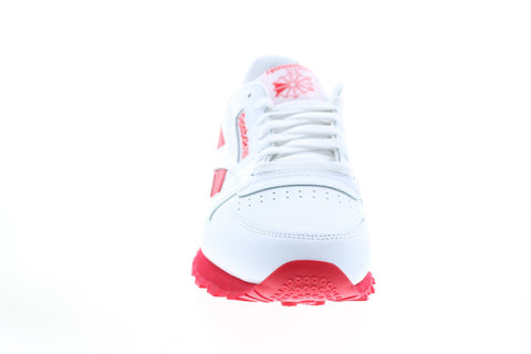 Reebok Classic Leather GV7738 Mens White Leather Lifestyle Sneakers Shoes 