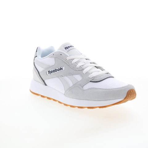 Reebok GL 1000 Leather GW4668 Mens White Suede Lifestyle Sneakers Shoes