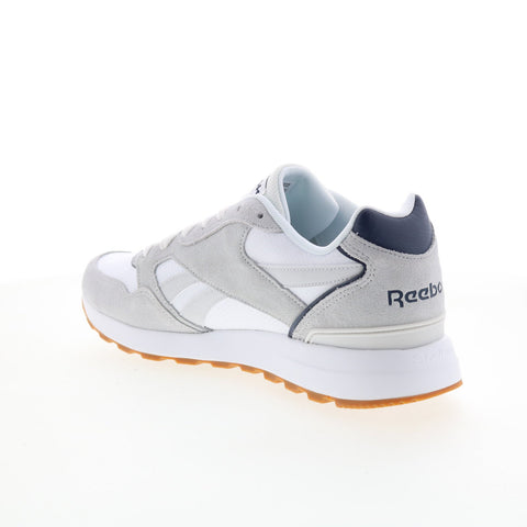 Reebok GL 1000 Leather GW4668 Mens White Suede Lifestyle Sneakers Shoes
