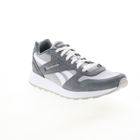 Reebok GL 1000 Leather GW4669 Mens Gray Suede Lifestyle Sneakers Shoes