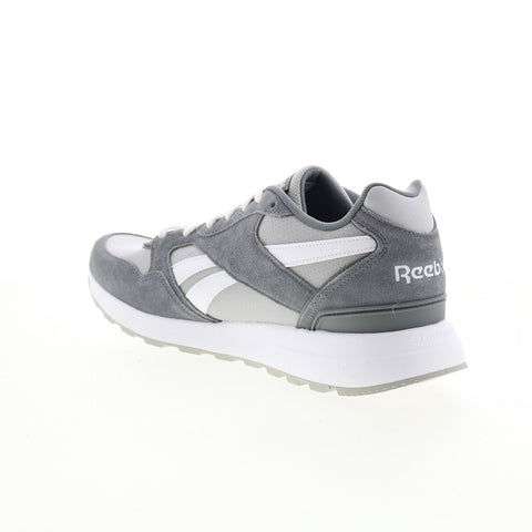 Reebok GL 1000 Leather GW4669 Mens Gray Suede Lifestyle Sneakers Shoes