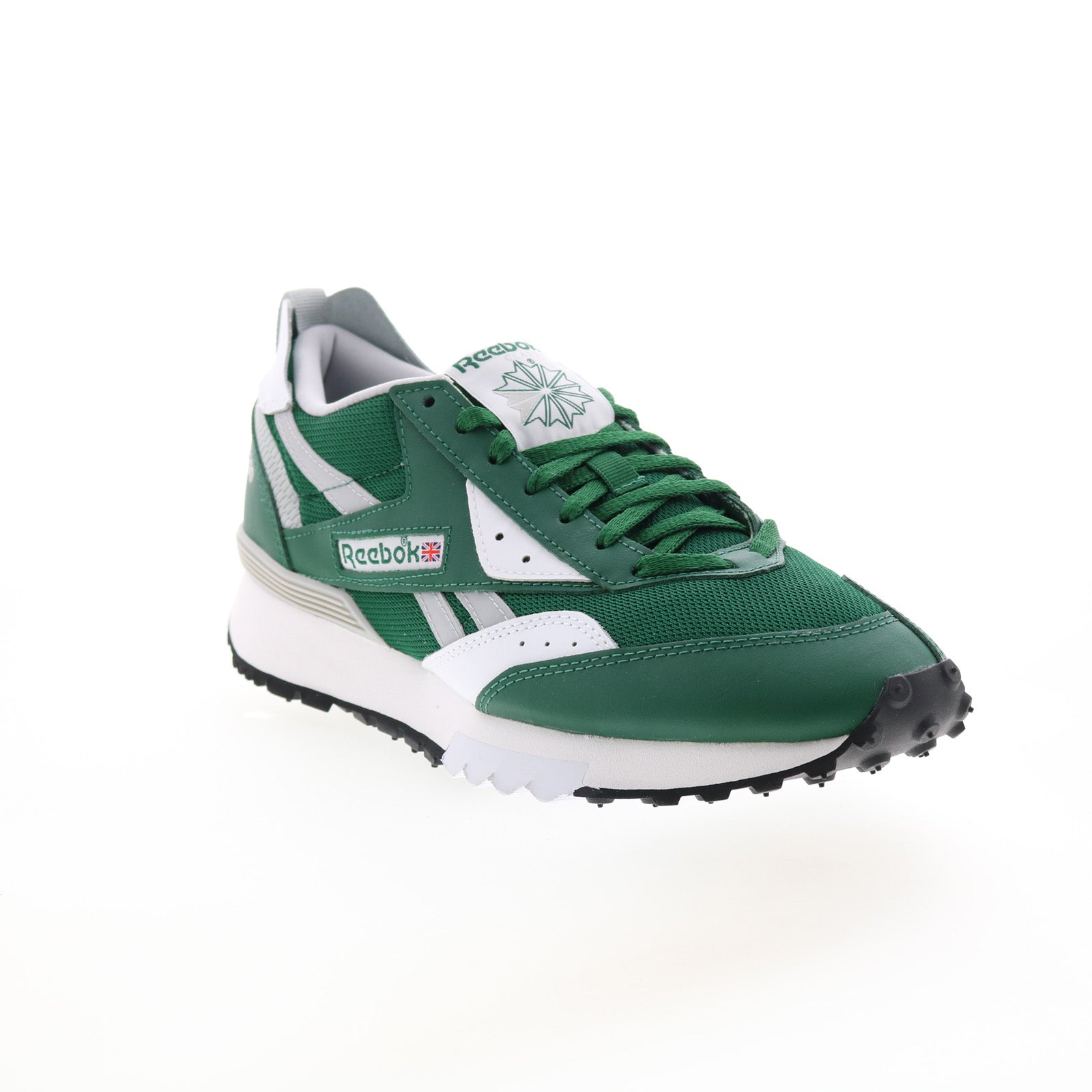 Reebok LX 2200 Dark Green Men\'s Shoes Reebok LX2200 Mens Green Leather Lace Up Lifestyle Sneakers  main image 4