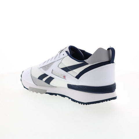 Reebok LX2200 GW7201 Mens White Leather Lace Up Lifestyle Sneakers Shoes