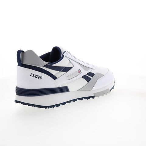 Reebok LX2200 GW7201 Mens White Leather Lace Up Lifestyle Sneakers Shoes