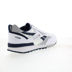 Reebok LX2200 Mens White Leather Lace Up Lifestyle Sneakers  display picture 3