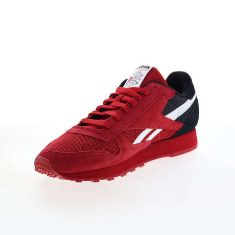 Reebok Classic Leather GW9700 Mens Red Suede Lifestyle Sneakers Shoes