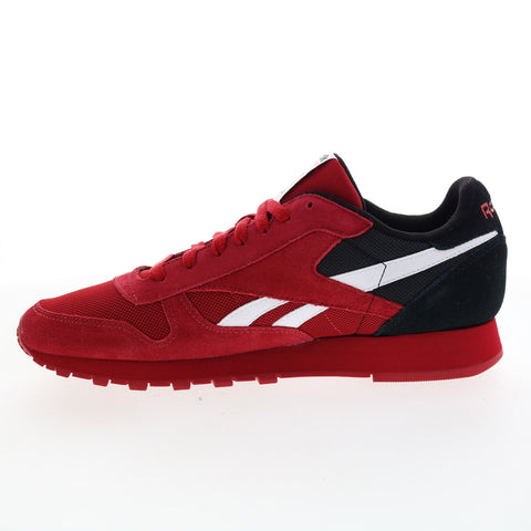 Reebok Classic Leather GW9700 Mens Red Suede Lifestyle Sneakers Shoes