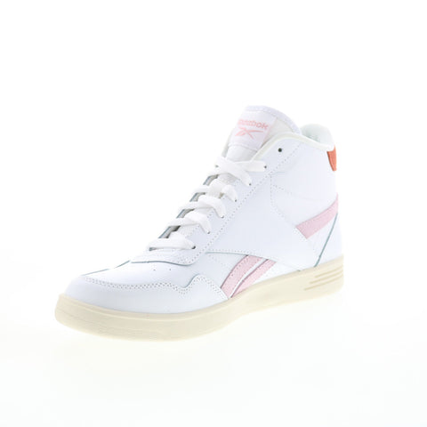 Reebok Club High GX1990 Womens White Leather Lifestyle Sneakers Shoes