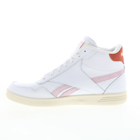 Reebok Club High GX1990 Womens White Leather Lifestyle Sneakers Shoes