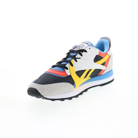 Reebok Classic Leather GX2847 Mens Black Suede Lifestyle Sneakers Shoes