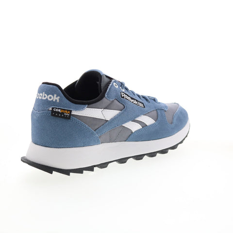 Reebok Classic Leather GX4807 Mens Blue Suede Lifestyle Sneakers Shoes