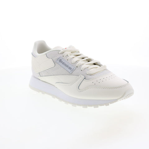 Reebok Classic Leather GX6201 Womens Beige Leather Lifestyle Sneakers Shoes