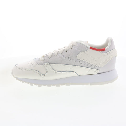 Reebok Classic Leather GX6201 Womens Beige Leather Lifestyle Sneakers Shoes