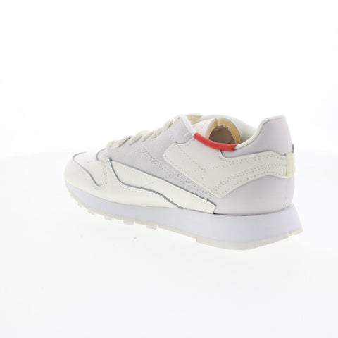 Reebok Classic Leather GX6201 Womens Beige Leather Lifestyle Sneakers Shoes