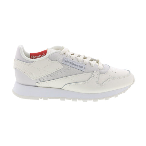 Reebok Classic Leather GX6201 Womens Beige Leather Lifestyle Sneakers Shoes