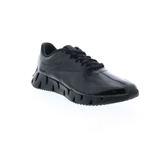 Reebok Zig Dynamica 2 Patent GX7542 Mens Black Lifestyle Sneakers Shoes