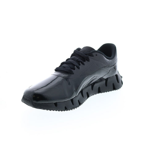 Reebok Zig Dynamica 2 Patent GX7542 Mens Black Lifestyle Sneakers Shoes