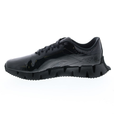 Reebok Zig Dynamica 2 Patent GX7542 Mens Black Lifestyle Sneakers Shoes