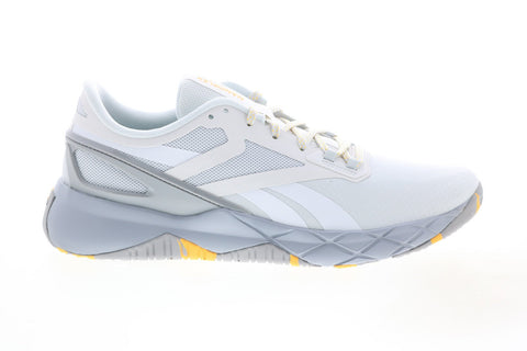 Reebok Nanoflex Tr GX7548 Mens White Canvas Athletic Cross Training Shoes 