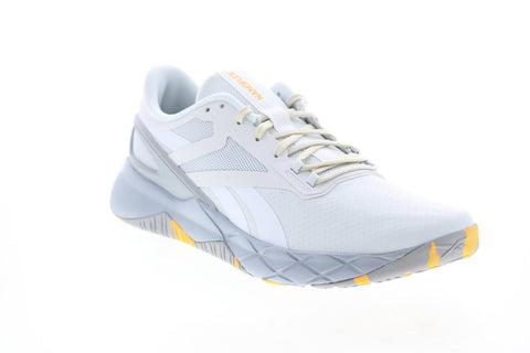 Reebok Nanoflex Tr GX7548 Mens White Canvas Athletic Cross Training Shoes 