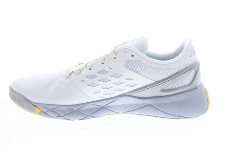 Reebok Nanoflex Tr GX7548 Mens White Canvas Athletic Cross Training Shoes 