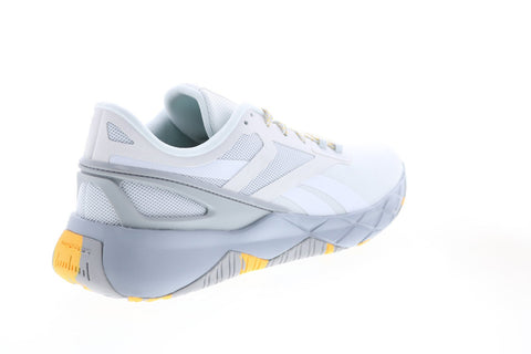 Reebok Nanoflex Tr GX7548 Mens White Canvas Athletic Cross Training Shoes 