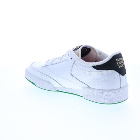 Reebok Club C 85 GX8307 Mens White Leather Lace Up Lifestyle Sneakers Shoes