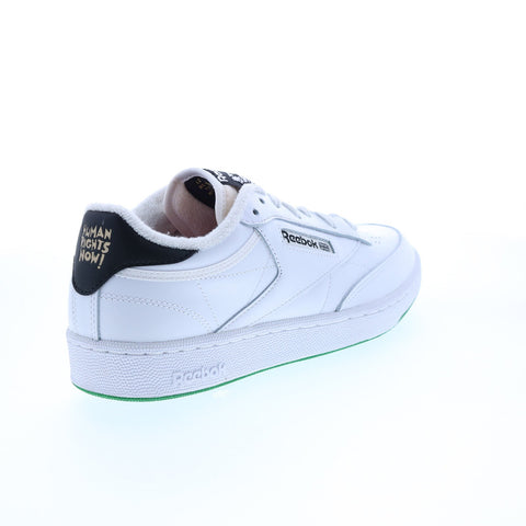 Reebok Club C 85 GX8307 Mens White Leather Lace Up Lifestyle Sneakers Shoes