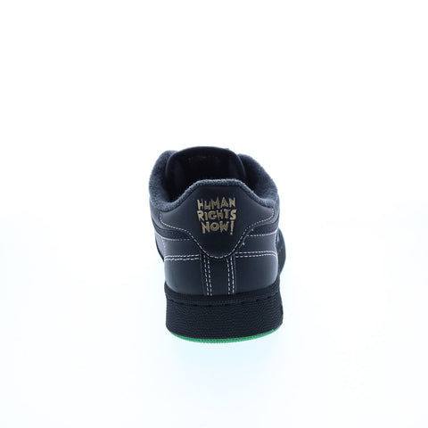 Reebok Club C 85 GX8318 Mens Black Leather Lace Up Lifestyle Sneakers Shoes