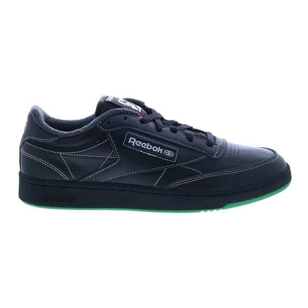 Reebok Club C 85 GX8318 Mens Black Leather Up Lifestyle Sneakers - Shoes