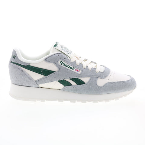Reebok Classic Leather GX9319 Mens White Suede Lifestyle Sneakers Shoes