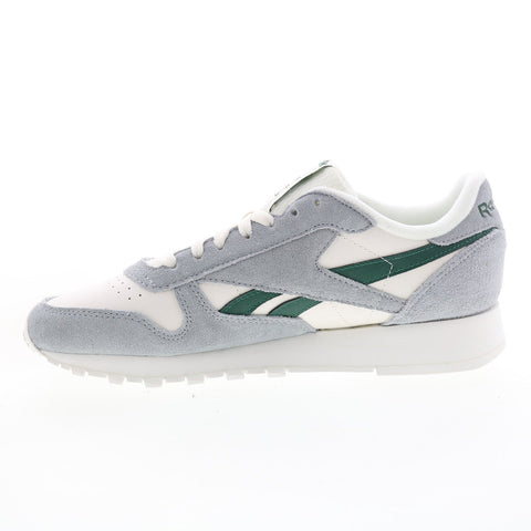 Reebok Classic Leather GX9319 Mens White Suede Lifestyle Sneakers Shoes
