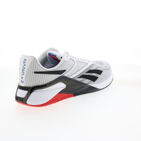 Reebok Nano X2 GX9909 Mens White Canvas Lace Up Athletic Cross Training Shoes