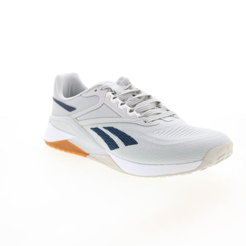 Reebok Nano X2 GX9919 Mens Gray Canvas Lace Up Athletic Cross Training Shoes