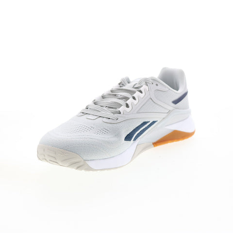 Reebok Nano X2 GX9919 Mens Gray Canvas Lace Up Athletic Cross Training Shoes