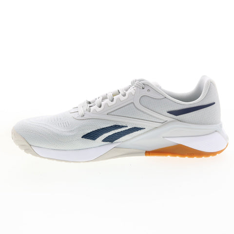 Reebok Nano X2 GX9919 Mens Gray Canvas Lace Up Athletic Cross Training Shoes