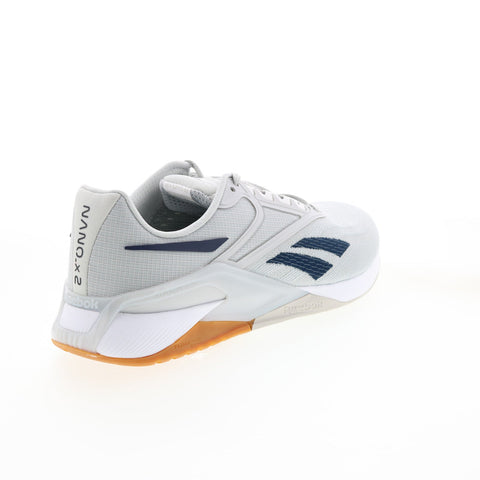 Reebok Nano X2 GX9919 Mens Gray Canvas Lace Up Athletic Cross Training Shoes