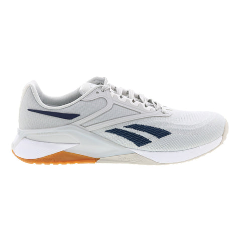 Reebok Nano X2 GX9919 Mens Gray Canvas Lace Up Athletic Cross Training Shoes