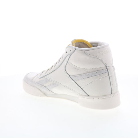Reebok Club C Form Hi GY0036 Mens Beige Leather Lifestyle Sneakers Shoes