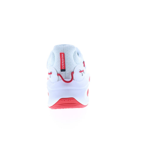 Reebok Solution Mid GY0930 Mens White Leather Athletic Basketball Shoes