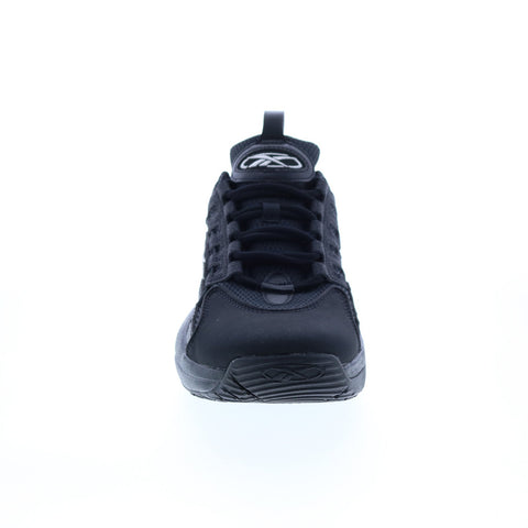 Reebok Solution Mid GY0933 Mens Black Leather Athletic Basketball Shoes