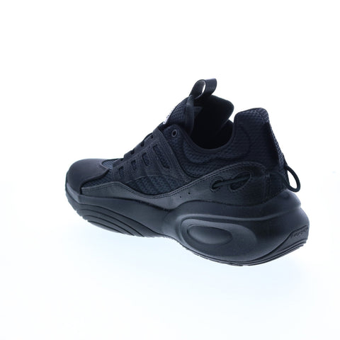 Reebok Solution Mid GY0933 Mens Black Leather Athletic Basketball Shoes